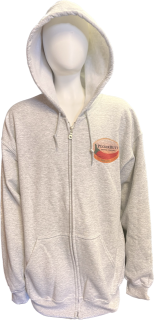 3XL PuckerButt Hoodie Grey Zippered – PuckerButt Pepper Company