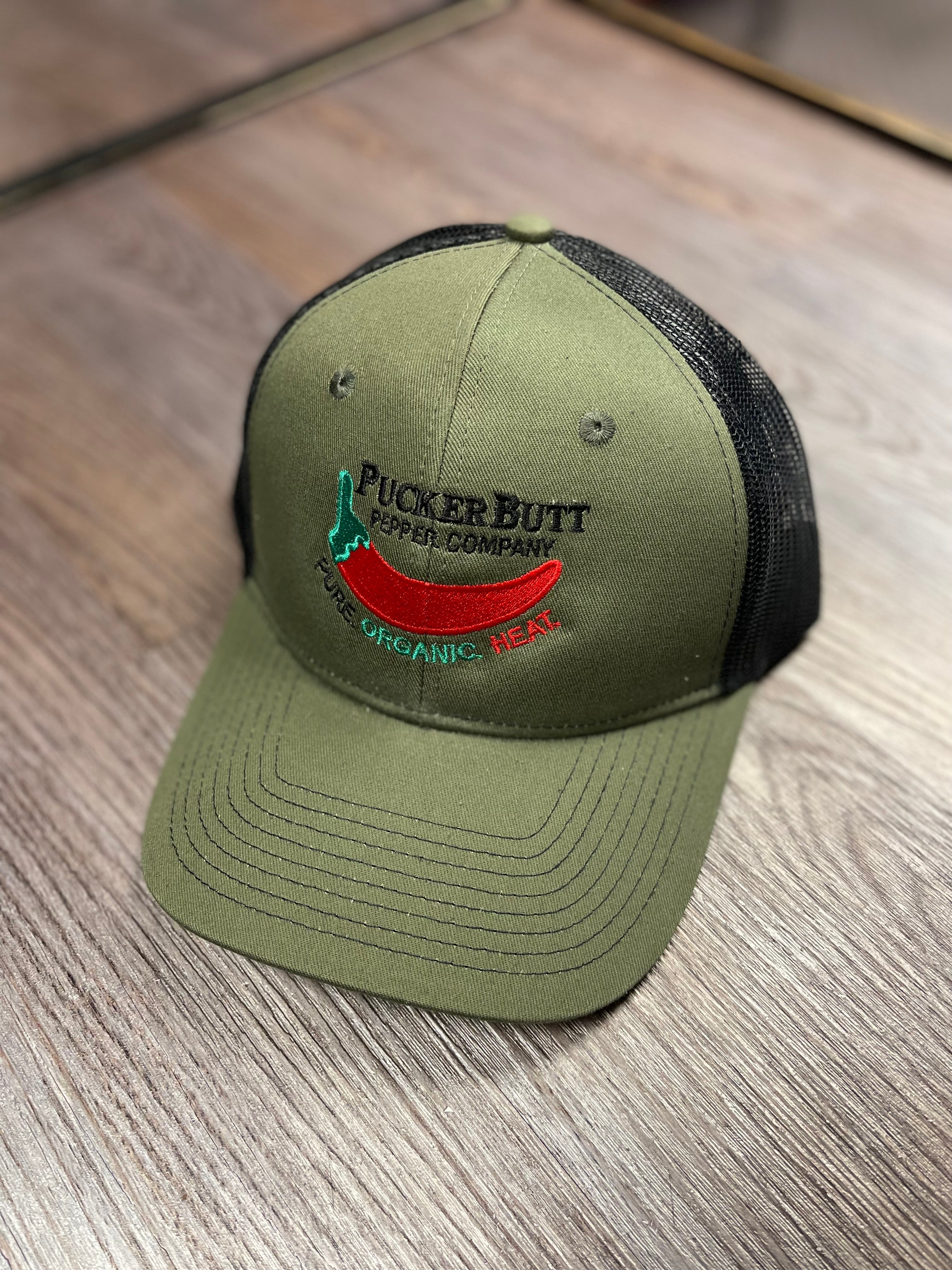 Olive/Black Puckerbutt Snapback Hat