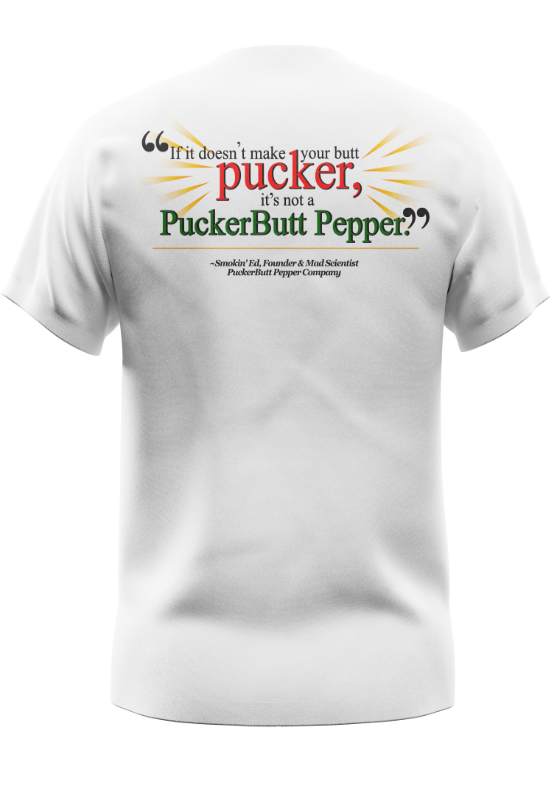 Ed's White PuckerButt T-Shirt (3XL)