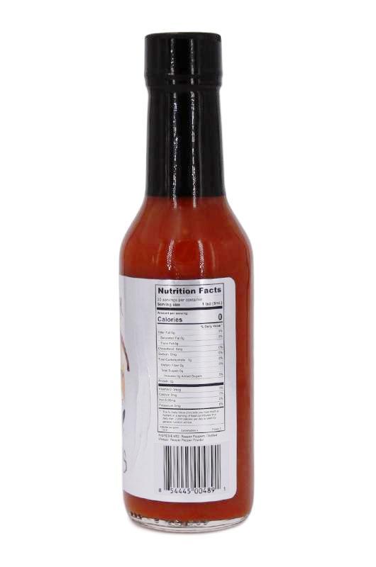 Puckerbutt Reaper squeezins hot sauce made with the Carolina reaper, worlds hottest pepper, Scoville sauce
