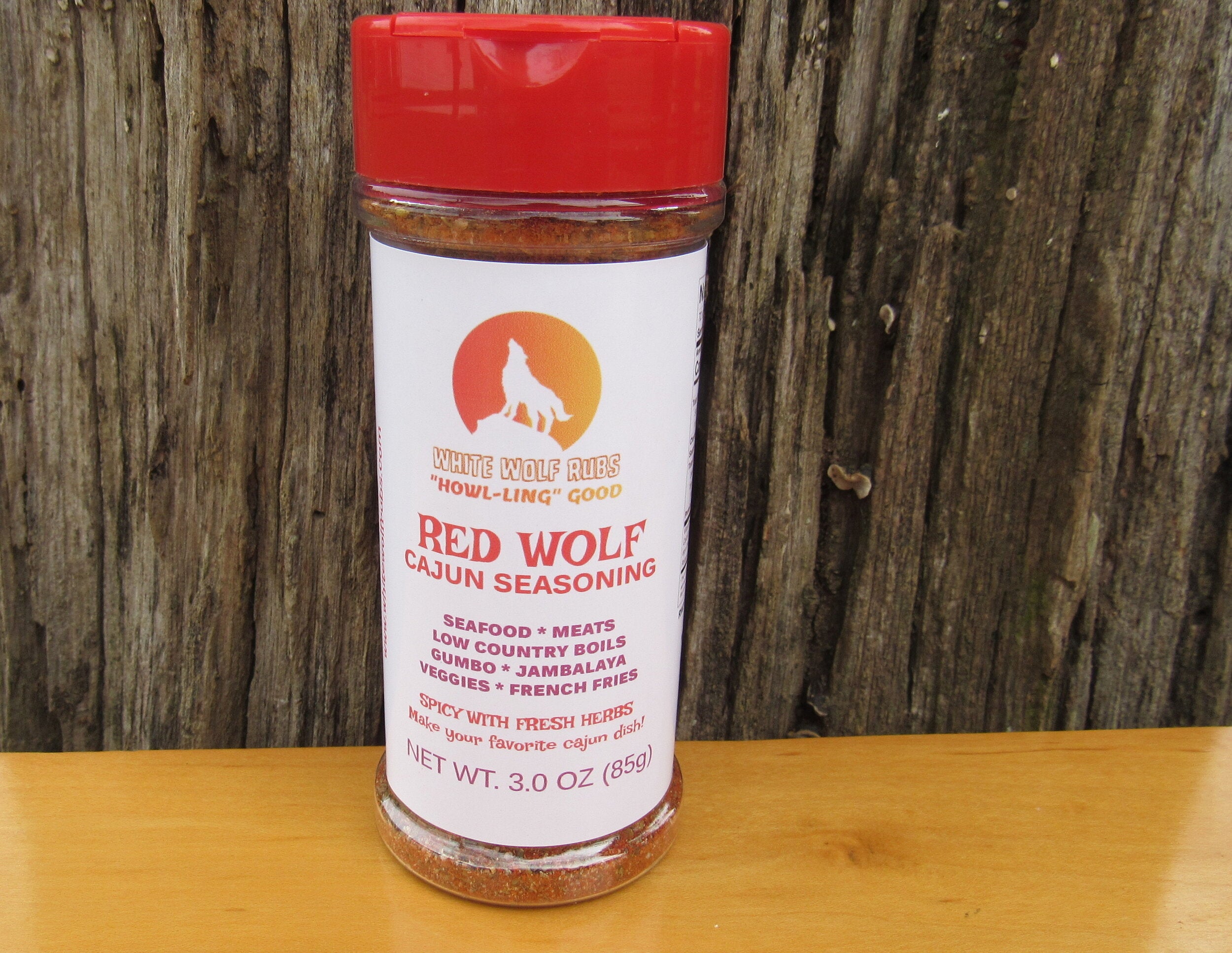 White Wolf Rubs Red Wolf Cajun Seasoning